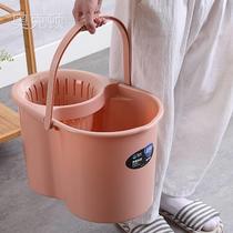 Mop bucket home hand with old-fashioned hand drag bucket mop water wring machine mop machine Pier squeeze cloth water storage cleaning bucket