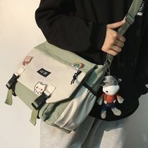 Skew Satchel Day Ensemble 100 Hitched Color Bag for men and women Package New 2022 College Students Tutorial Backpack Bag single shoulder bag