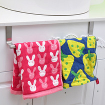 Use Stainless steel single rod towel rack Door back type rag rack Towel rod