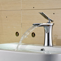 Factory European hot and cold washbasin wash basin toilet basin baking paint antique basin waterfall faucet