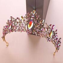 Bride Crown Europe and America Hot Sale Baroque Color Crown Hairband Bride Wedding Headwear Crown Wholesale