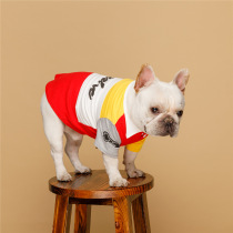 Dog clothes spring new handsome polo shirt walking fashion dog two feet