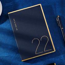 Dates Book 2022 Business Office Work Self-discipline Card Book Daily Notebook Efficiency Manual Notebook