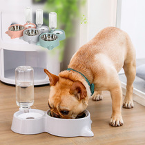 Pet drinking fountain automatic water pet double bowl pet supplies flower season spot cat bowl dog bowl