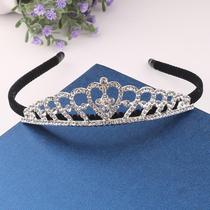 Rhinestone Crown Hair Hoop Children and Girls Festival Show Crown Bride Crown Headwear Wholesale