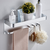 Punch-free bathroom supplies storage shelf Wall-mounted space aluminum multi-function toilet toilet towel rack