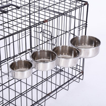 Stainless Steel Pet Food With Pet Supplies Household pets Bowl Dogs Bowls Small Cat Round Water Basin Food Trough Special