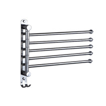 SUS stainless steel rotating towel bar Hotel bathroom movable rod Bathroom folding rotating rod pendant