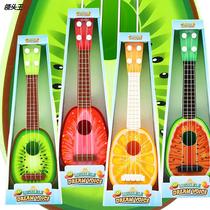 Children Fruit Guitar Plastic Toys Jukli Lili Toys Christmas Early Education Puzzle Children Decompression Toys
