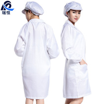 Manufacturer white blue antistatic work clothes anti-dust antistatic large coat clean work dust-free work clothes