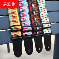 Guitar Strap Folk Electric Guitar Strap Woven Embroidered Knitted Strap Strap Strap