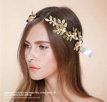 O502 vintage leaf bridal hair band hair hoop Fen Shadow Building hair accessories foreign trade AliExpress explosion