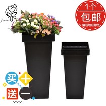 Wake Flowers barrel Large Number of Home Flower Flower Bucket Flower Flower Barrel Plastic High-end Flower Barrel Flower Shop