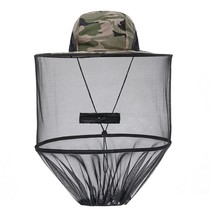 Fishing anti-mosquito hat Mens sunscreen hat face cover breathable insect-proof mesh outdoor night fishing mask beekeeping anti-bee hat