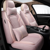Car Cushion Linen Suite Lady Full Bag Fashion Goddess Seat Cushion Summer New Fabric Cute All Season Versatile