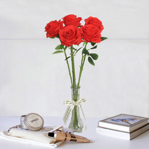 Wedding flower simulation flower fake rose living room Flower home furnishings interior decoration flower with Rod