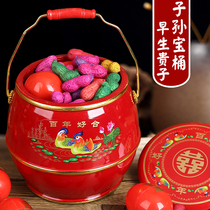 Son and Sun Bucket Marriage Wedding Supplies Toilet Small Bride Home Dowry Dowry Womens Set Festive High-end