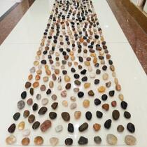 Transparent natural colorful rain flower stone cobblestone plantar massage cushion Long foot sole acupoint health care bathroom pebble cushion