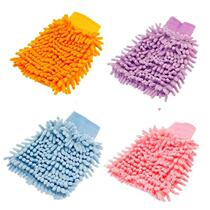 Cheniel wiped cars gloves one-sided coral worm car gloves wash car cleaning tool car wash cloth