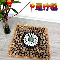 Natural Goose Pebble Plantar Massage Mat Rain Flowers Stone Footbed Sole Acupoint Massage Blanket Toe Press Plate Foot therapy Carpet