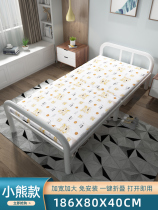 90 cm single bed 90cm wide 120 folded bed for lunch break Home nap portable 1 2 m rental room Hard plate bed