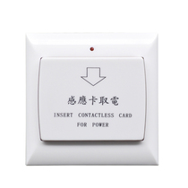 Excellent Namei Hotel Hotel Card Power Switch Energy Saving Electric 40A High Power Low Frequency Induction with Delay White