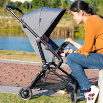Baby strollers can sit and lie down with one key folding high landscape childrens trolley stroller stroller portable baby artifact