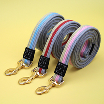 Mullah walking dog rope canvas dog rope training traction reinforcement gold extended Universal Pet traction medium dog Brado