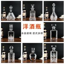 Crystal glass whisky bottle wine bottle decanter creative red wine flask wine bottle wine bottle decorative wine bottle