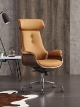 Italian light luxury President boss chair high-end office chair manager computer chair can lie down lunch chair big class chair