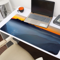 Beautiful scenery mouse pad super large ins girls simple office computer desk pad keyboard students write