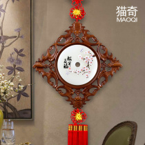 Wall decorations pendant new Chinese style vintage wall wall decoration living room porch woodcarving wall hanging housewarming gift