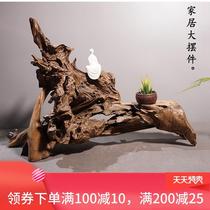 Special Price Cliff Berry Dry Tea Brewing Typhoon Root Art Ornament Base Natural Tree Root Solid Wood Log Kung Fu Tea Road Pendulum