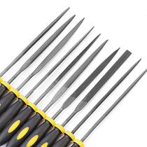 Frustrated diamond alloy file set small steel file metal grinding tool 10 sets of gold steel mini assorted