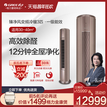 Gree Cabinet machine vertical air conditioner frequency conversion 3 horsepower 1 level living room cabinet type floor air conditioner cooling and heating clean wind in addition to formaldehyde
