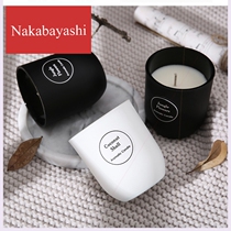 Smokeless cosmos soy aromatherapy essential oil handmade candle cylindrical candle plant