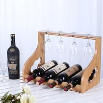 Red wine rack ornament wine glass rack upside down high cup rack wine bottle rack European style creative wine rack manufacturer low price batch