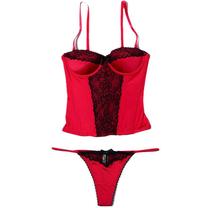 European and American womens slimming suit red split body shirt thong suit six-bone corset set tide