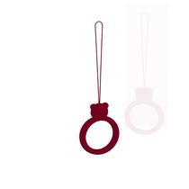 Mobile phone ring button rope liquid key silicone decoration short finger ring ring casing hanging U - cup hands 6702660