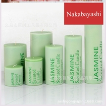 Aromatherapy round wax wedding banquet Candlestick candle through festive red candle