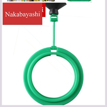 Fish food feeding ring fish into aquarium floating feed feeding tool Green