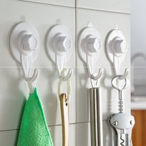 Sucker adhesive hook kitchen kitchen bathroom wall vacuum strong load-bearing hook kitchen static electricity non-trace adhesive hook