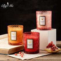 Lace edge relief soy wax scented candle indoor bedroom creative fragrance Candle niche smokeless candle