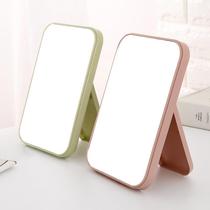 * Minimalist color square mirror desktop single-sided princess comb makeup cosmetic mirror folding portable