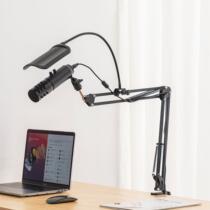 USB麦克风一键静音音量调节话筒手机电脑电竞外设麦克风实时监听