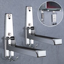 Stainless steel microwave oven bracket kitchen rack wall hanging pendant storage rack storage rack oven rack supplies