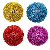 Lara flower La La flower ball Cheerleading bracelet color ball handle Hand flower fitness exercise double head head garland ribbon hand