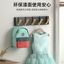 Clothes hanger row of doors rear hanger hanger hanging clothes hook wall-mounted wall strip hanger invisible hook free of punch