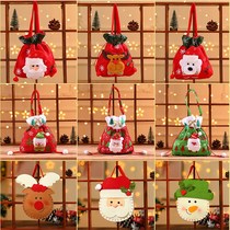 Christmas socks gift bag Christmas Eve old man bag Candy Kindergarten children tote bag gift bag