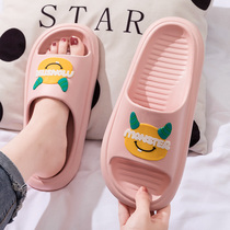  Slippers female summer bath bathroom home indoor household non-slip cute cartoon couple outdoor wear cool care male summer